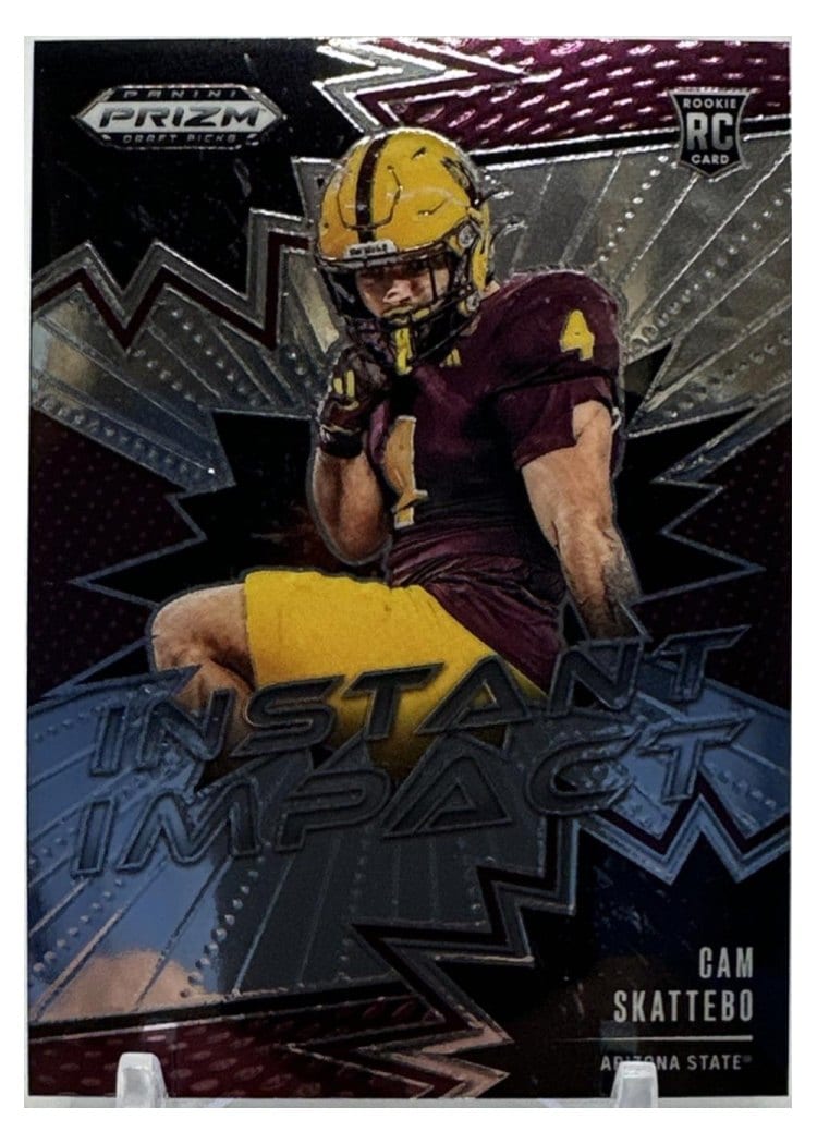2025 Panini Prizm Draft Picks Instant Impact Cam Skattebo #3 card