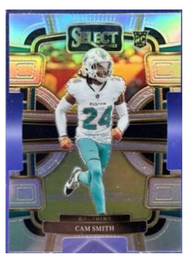 2023 Panini Select Base Set Cam Smith Silver Prizm Die-Cut #61 card