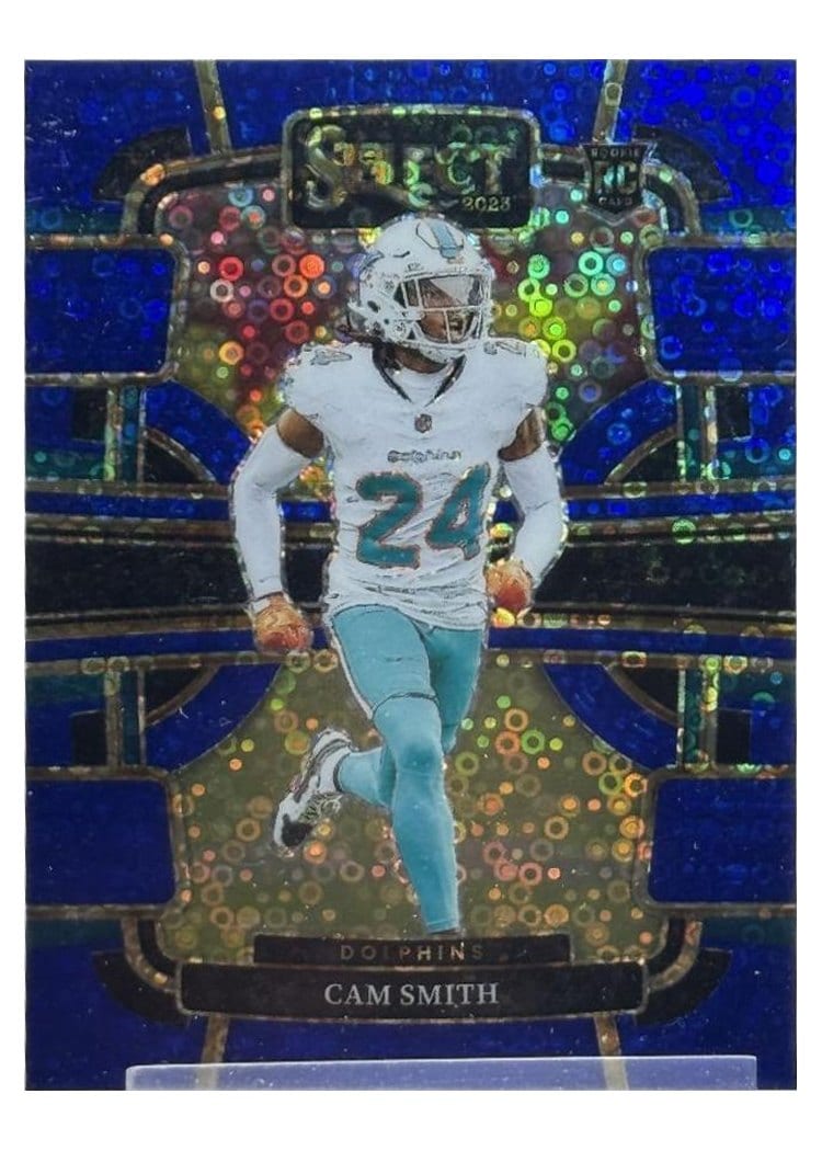 2023 Panini Select Base Set Cam Smith Blue Disco Prizm #61 card