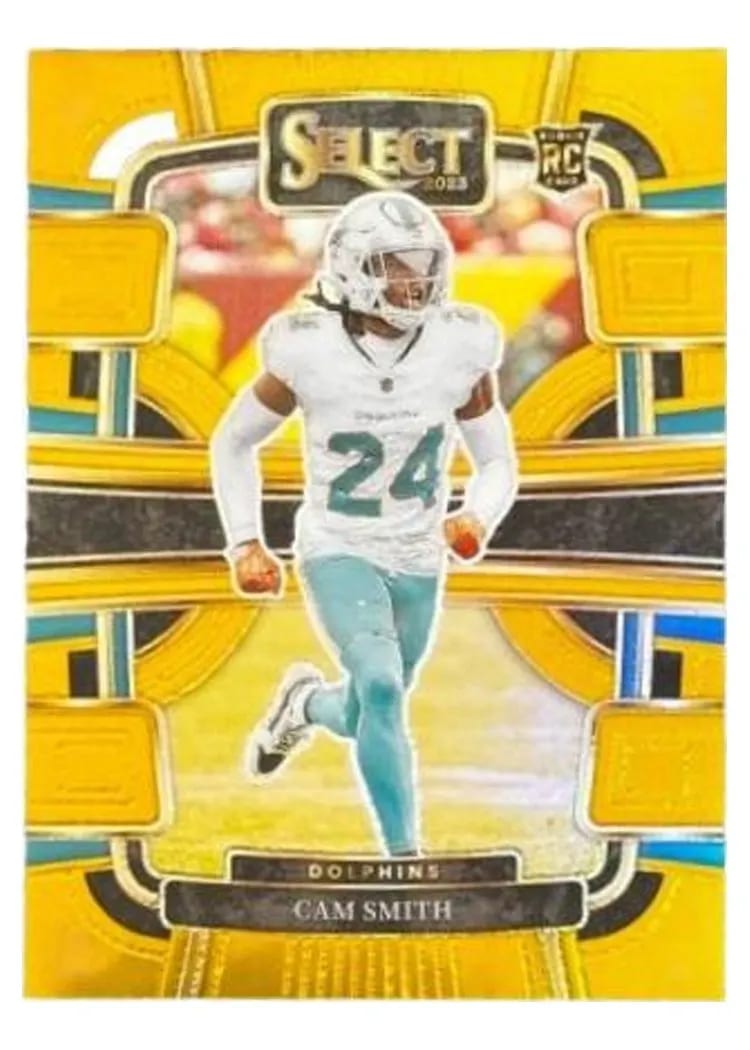 2023 Panini Select Base Set Cam Smith Gold Prizm #61 card