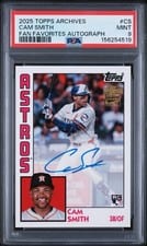 2025 Topps Archives Fan Favorite Autographs 1984 Cam Smith #84FFA-CS