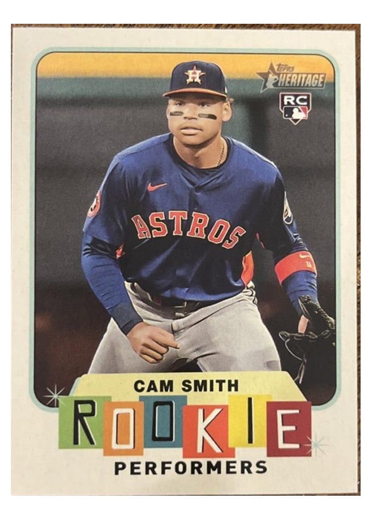 2025 Topps Heritage Rookie Performers Cam Smith #RP-6 card