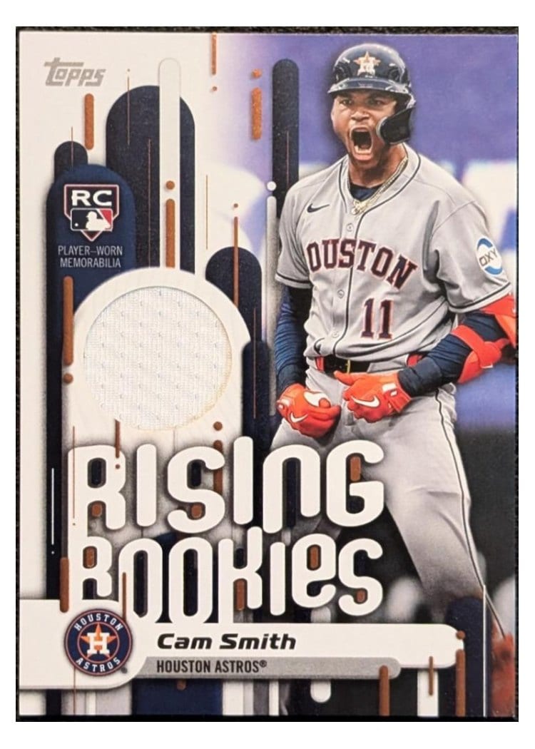 2025 Topps Update Rising Rookies Relics Cam Smith #RRR-CS card