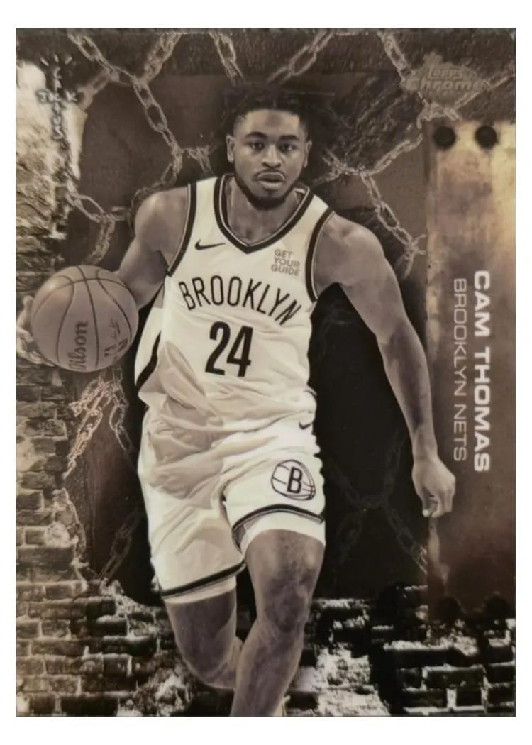 2025-26 Topps Chrome Cactus Jack Base Set Cam Thomas #3 card
