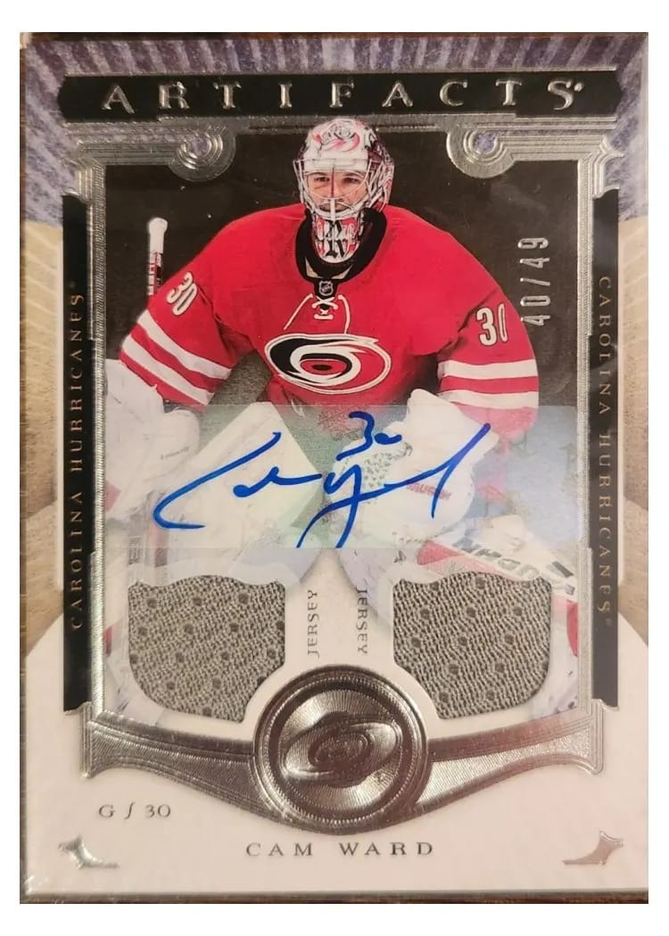 2015 Upper Deck Artifacts Cam Ward #8 card