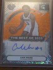 2025-26 Bowman University Best The Best of 2025 Autographs Cam Ward #BA-CW