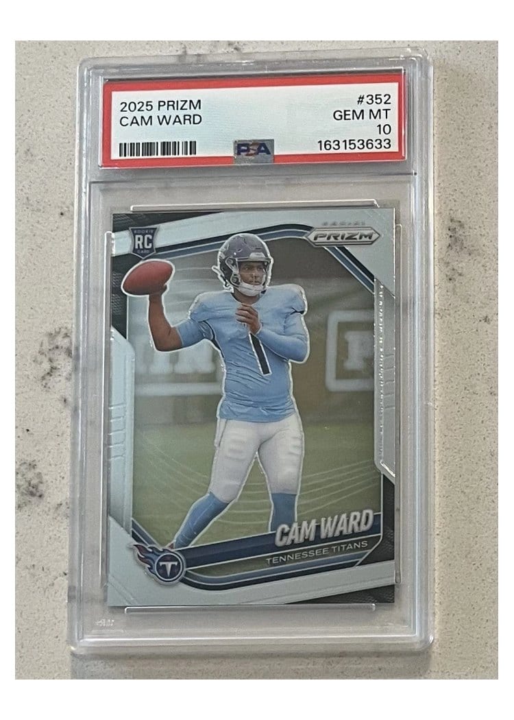 2025 Panini Prizm Base Set Cam Ward #352 card