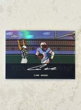 2025 Topps Chrome Tecmo Autographs Cam Ward #TA-CW card