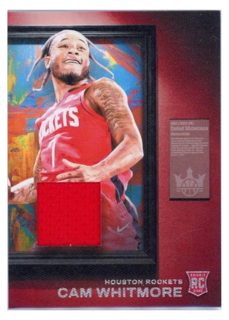 2023-24 Panini Court Kings Debut Showcase Memorabilia Cam Whitmore #DSM-CAM card