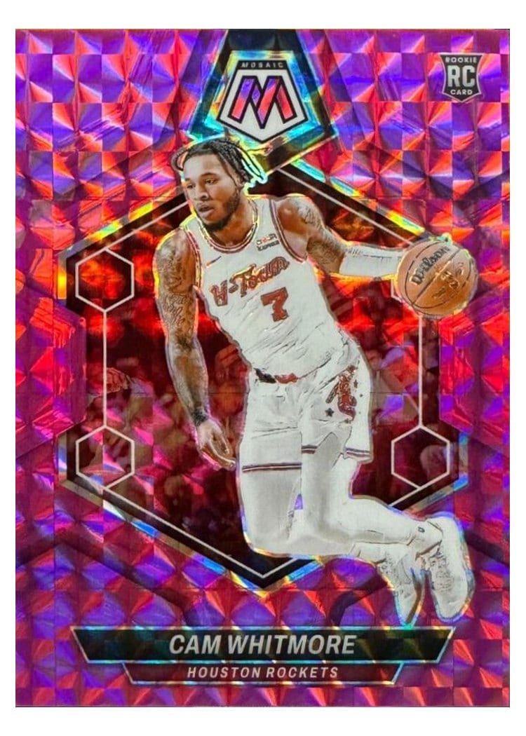 2023-24 Panini Mosaic Base Set Cam Whitmore Pink #217 card