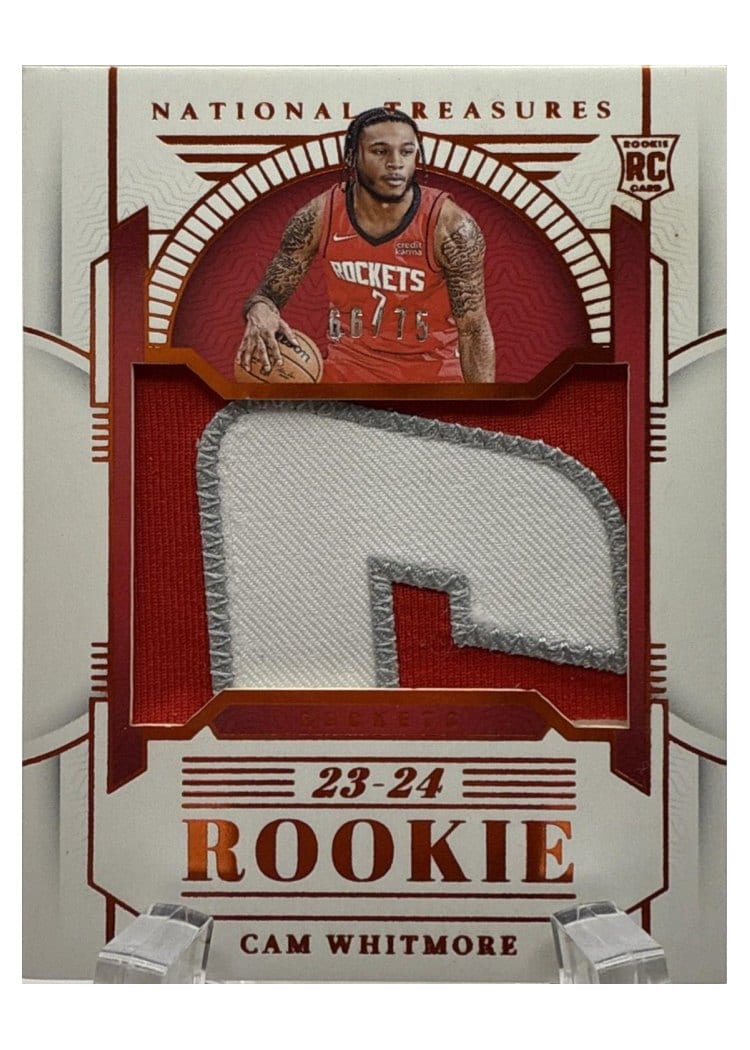 2023-24 Panini National Treasures Rookie Patches Cam Whitmore #155 card
