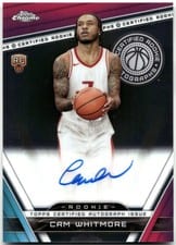 2023-24 Topps Chrome Sapphire Edition Certified Rookie Autographs Cam Whitmore #CRA-CAW card