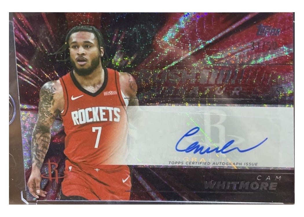 2025-26 Topps Retail Rush Signatures Cam Whitmore #RS-CW card
