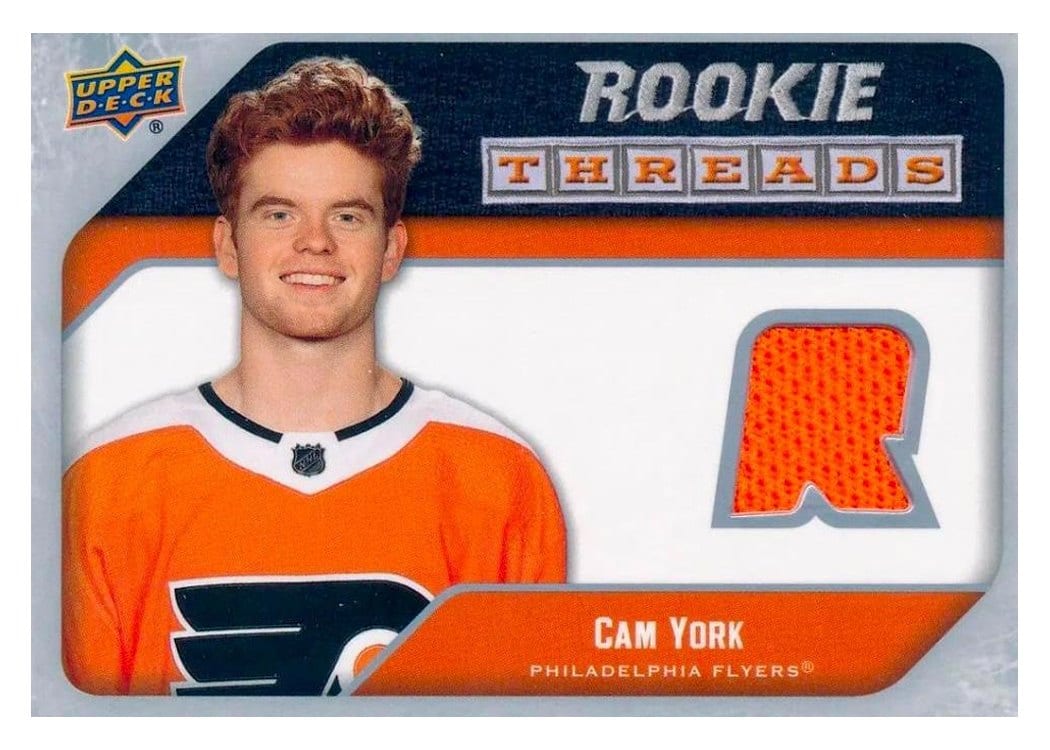 2021-22 Upper Deck Rookie Threads Retro Cam York #RT-CY card