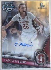 2023-24 Bowman University Chrome Bowman Chrome Prospects Autographs Cameron Brink #BCPA-CBR card