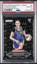 2024 Panini Prizm Monopoly WNBA Millionaire Black Cameron Brink #B1 card