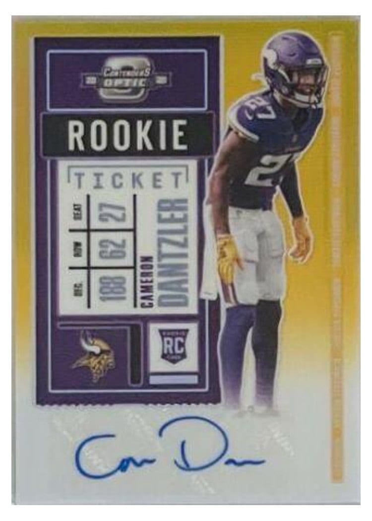 2020 Panini Contenders Optic Base Set Cameron Dantzler #170 card