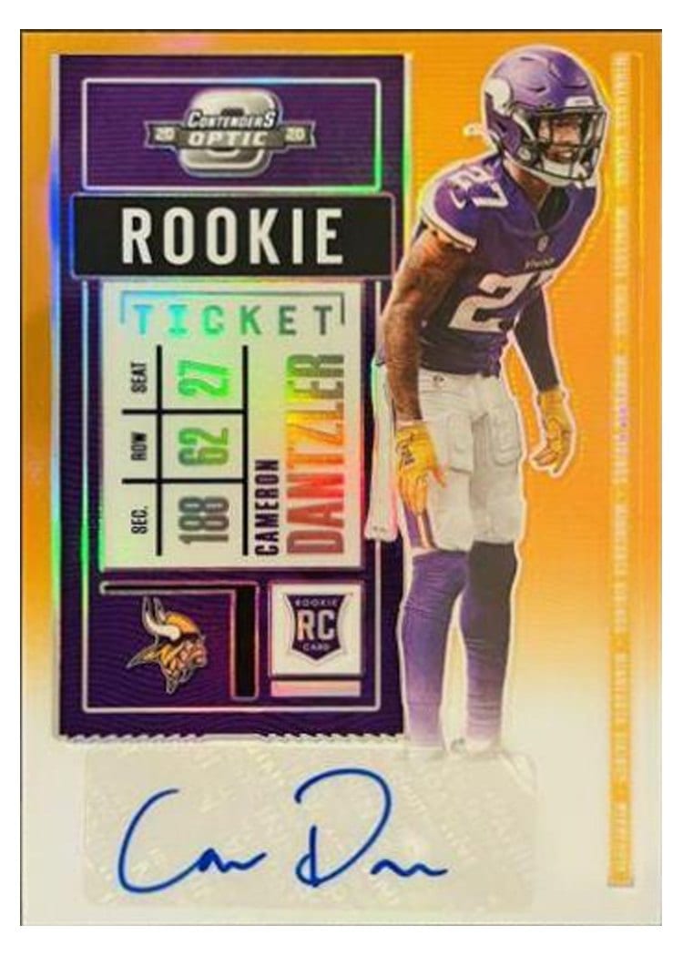 2020 Panini Contenders Optic Base Set Cameron Dantzler #170 card