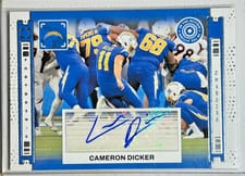 2024 Panini Photogenic In The Action Autographs Cameron Dicker #IAA-CDI card