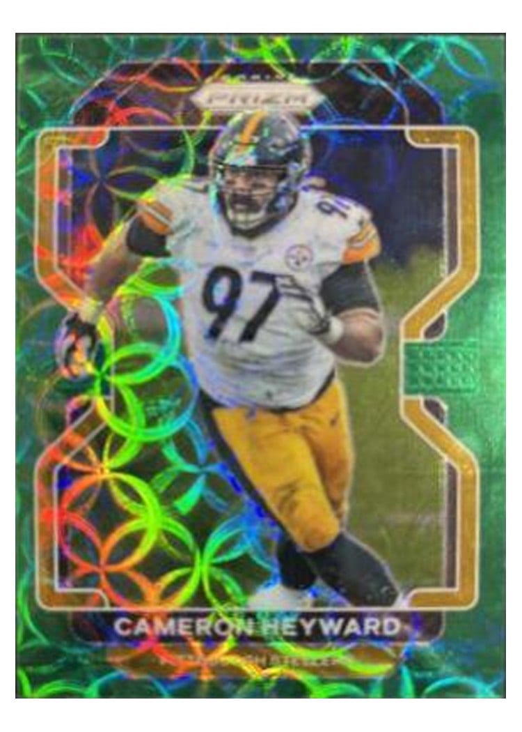 2021 Panini Prizm Base Set Cameron Heyward Green Scope Prizm #254 card