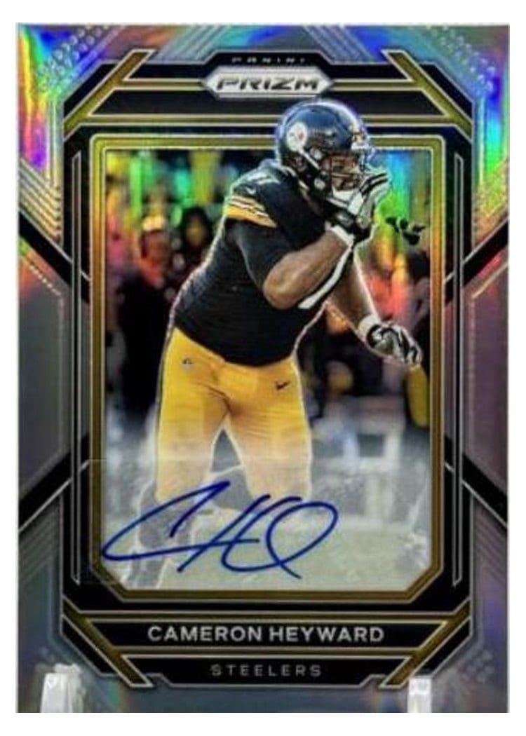 2022 Panini Prizm Base Set Cameron Heyward Autograph Silver #250 card