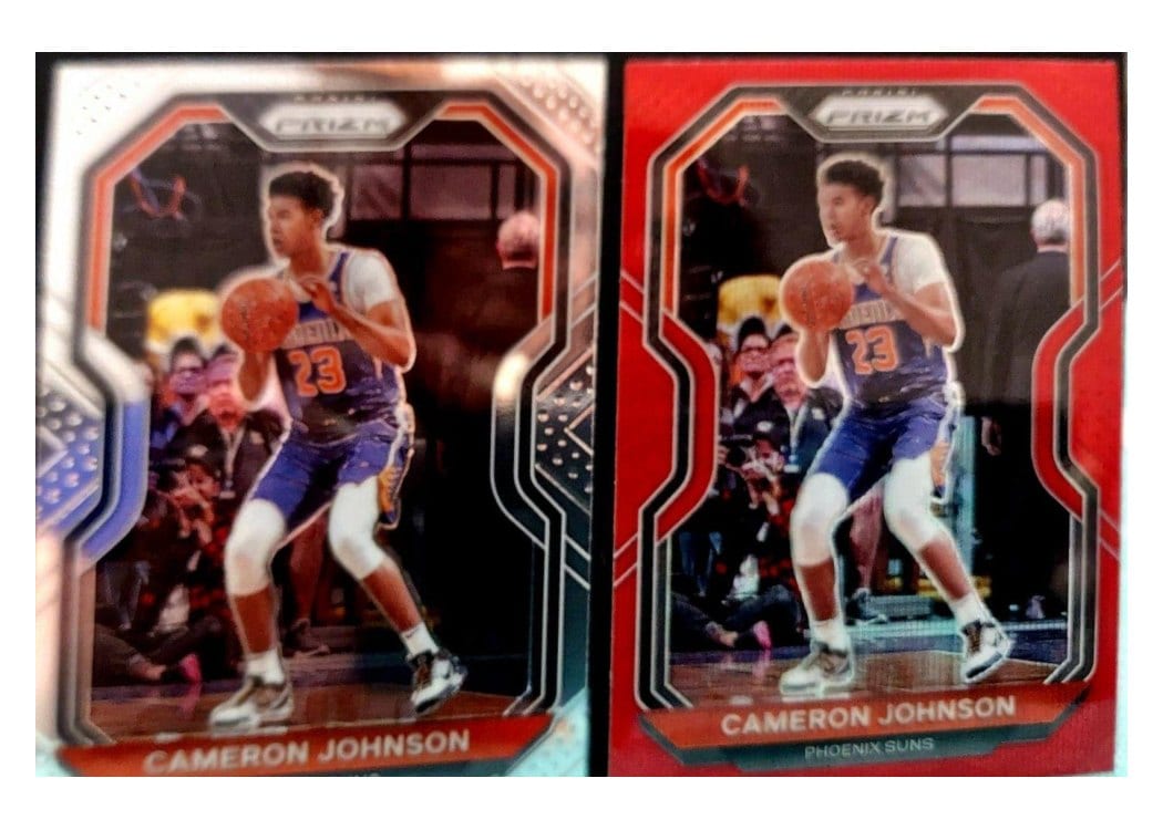 2020-21 Panini Prizm Base Set Cameron Johnson Red Prizm #46 card