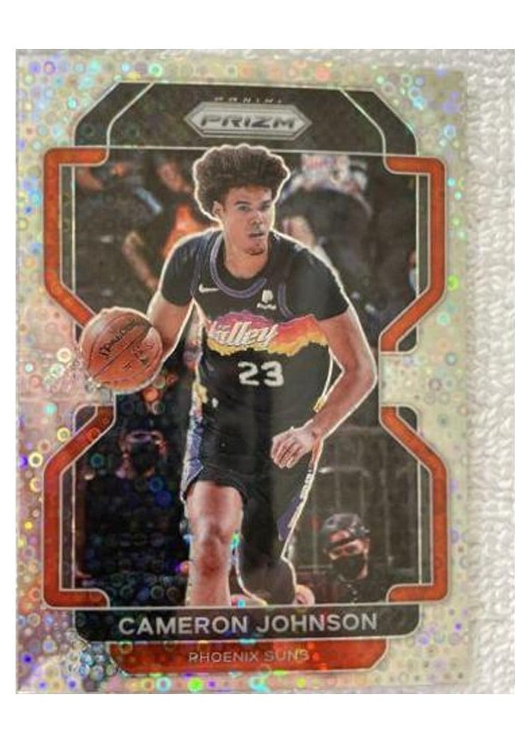 2021-22 Panini Prizm Base Set Cameron Johnson Fast Break Prizm #186 card