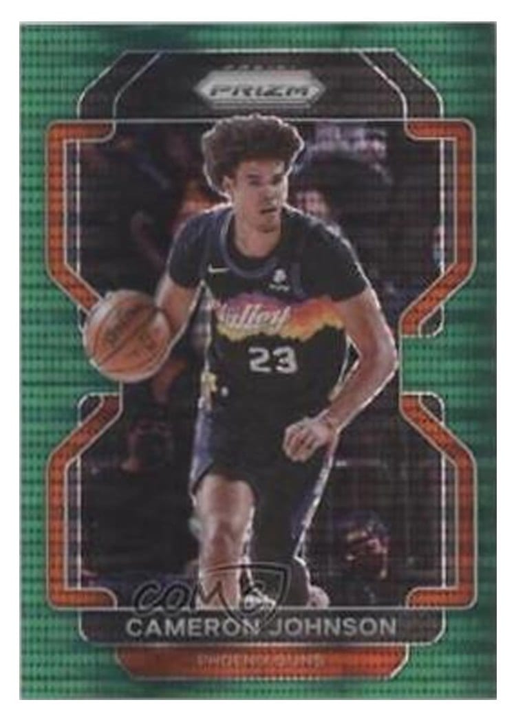 2021-22 Panini Prizm Base Set Cameron Johnson #186 card