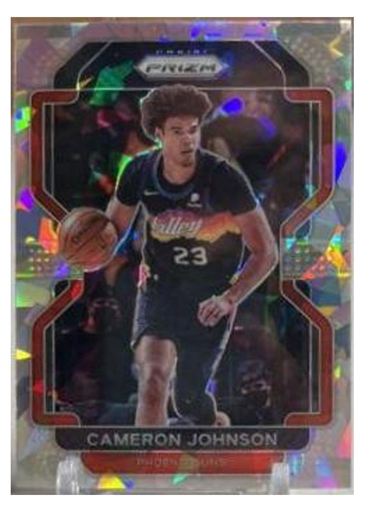 2021-22 Panini Prizm Base Set Cameron Johnson Ice Prizm #186 card