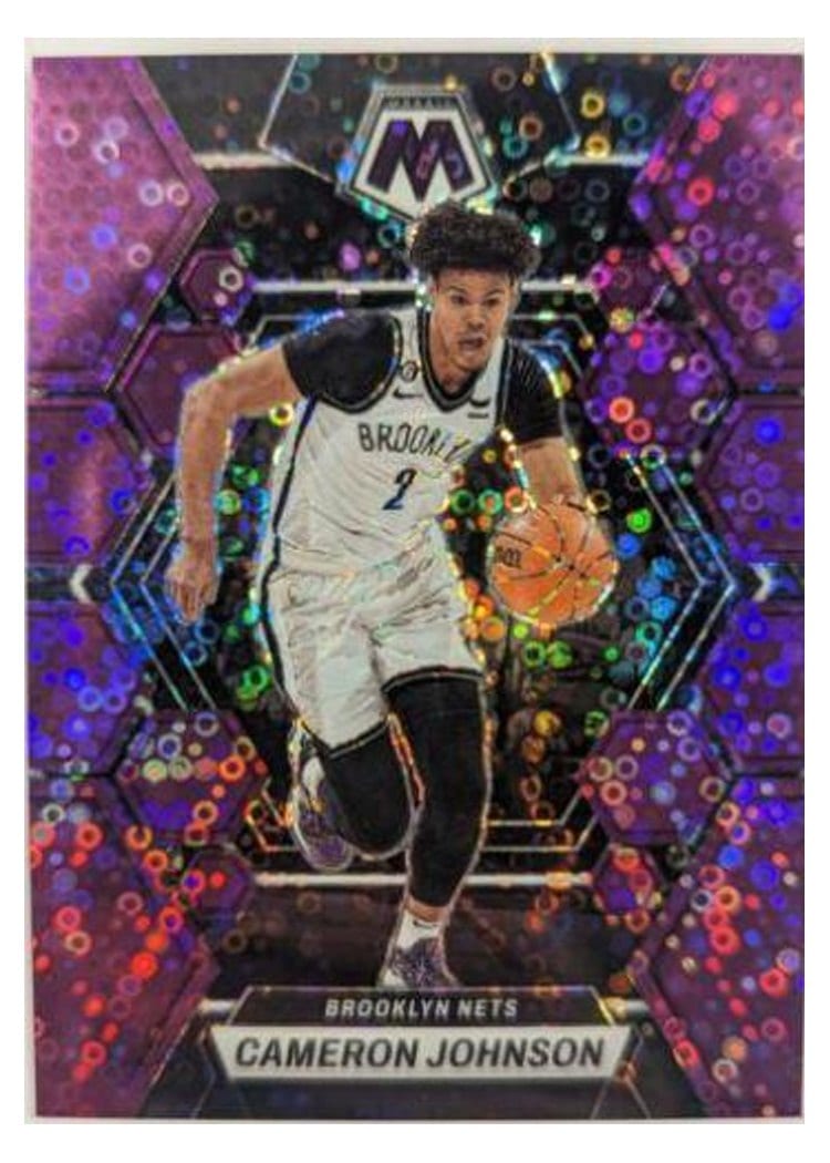 2022-23 Panini Mosaic Base Set Cameron Johnson Fast Break Purple #14 card