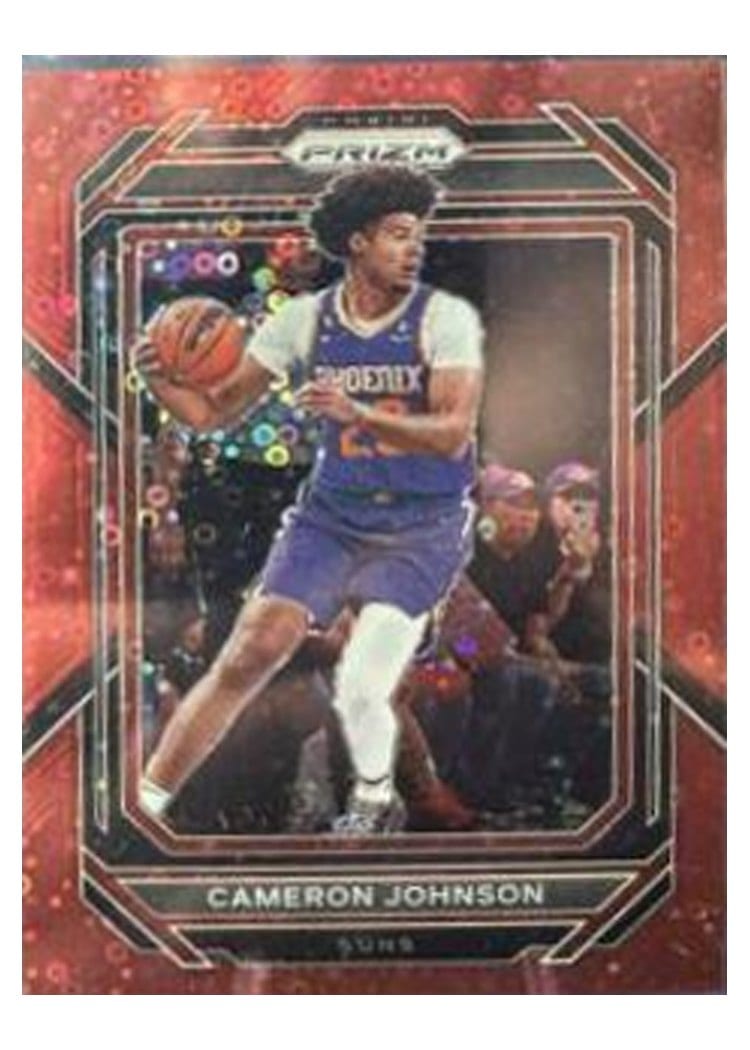 2022-23 Panini Prizm Base Set Cameron Johnson Fast Break Red Prizm #126 card