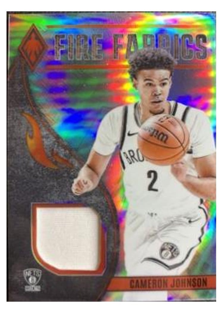 2023-24 Panini Phoenix Fire Fabrics Cameron Johnson #FF-CAM card