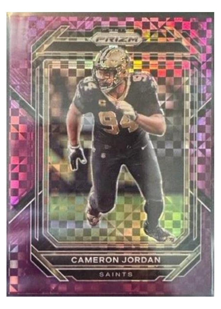2022 Panini Prizm Base Set Cameron Jordan Purple Power #213 card