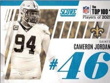 2022 Score Top 100 Cameron Jordan #T46 card