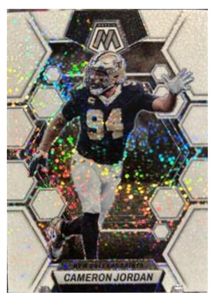 2023 Panini Mosaic Base Set Cameron Jordan White Sparkle #172 card