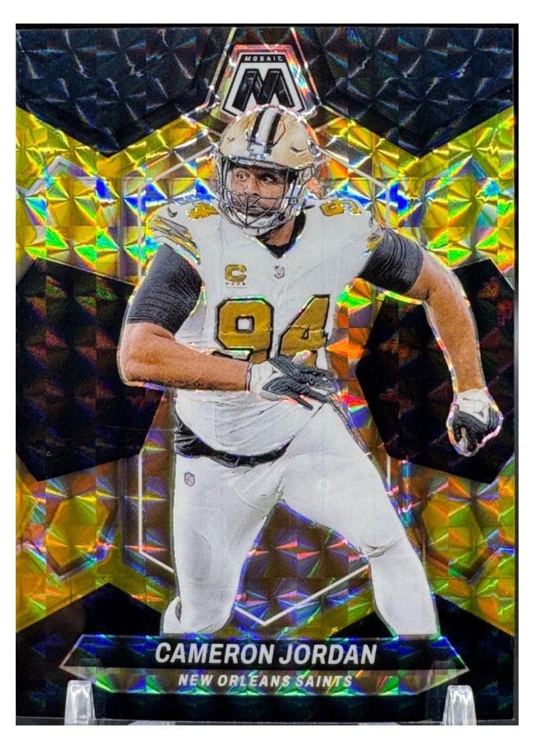 2024 Panini Mosaic Base Set Cameron Jordan Black Gold Choice #159 card
