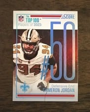 2024 Score Top 100 Cameron Jordan #50 card