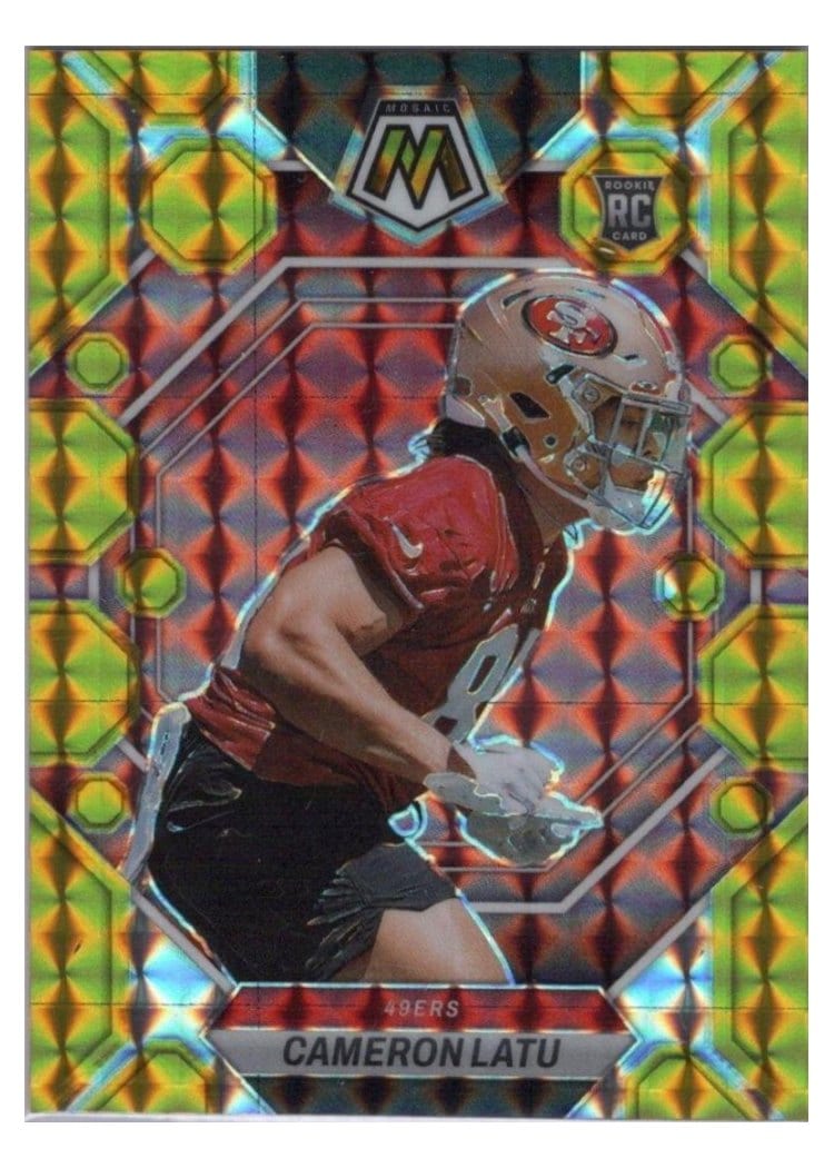 2023 Panini Mosaic Base Set Cameron Latu #295 card