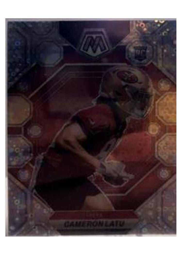 2023 Panini Mosaic Base Set Cameron Latu No Huddle Silver #295 card