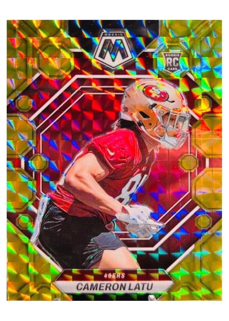 2023 Panini Mosaic Base Set Cameron Latu #295 card