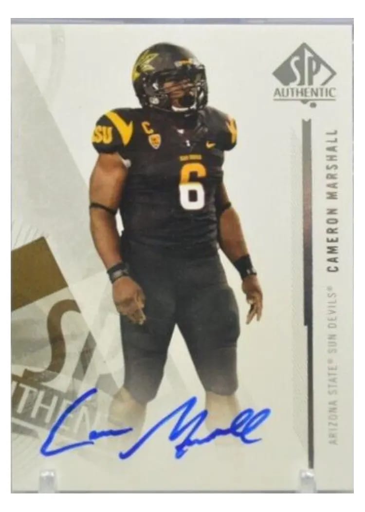 2013 SP Authentic Cameron Marshall Autograph SP Rookies #16