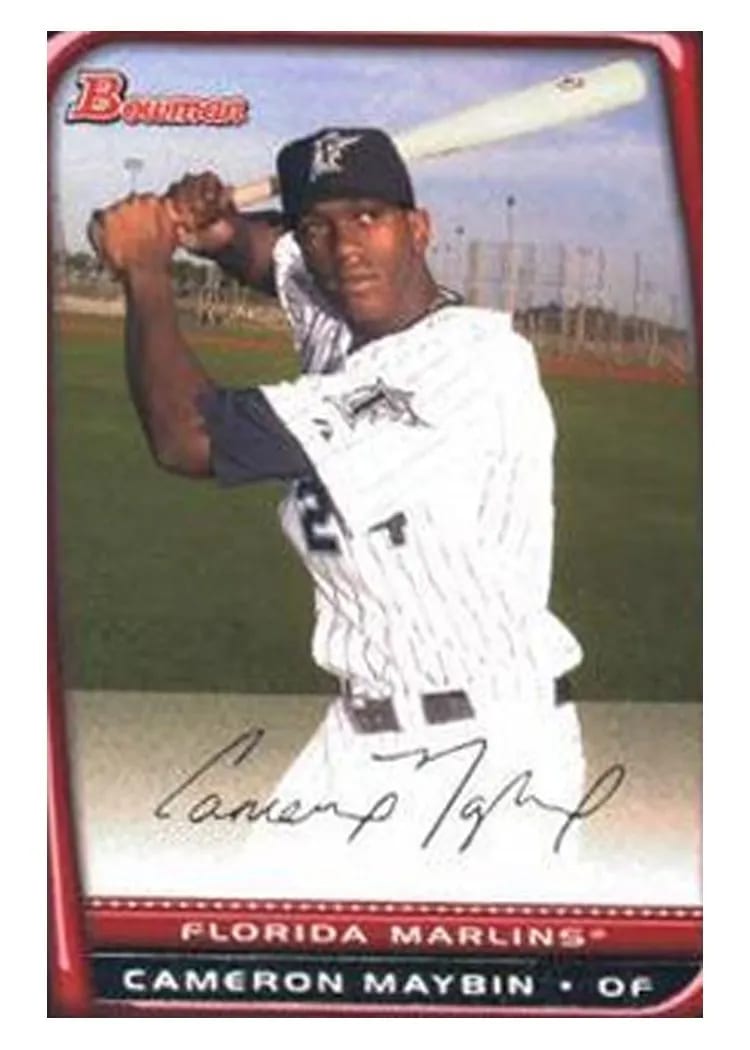 2008 Bowman Cameron Maybin #9 card