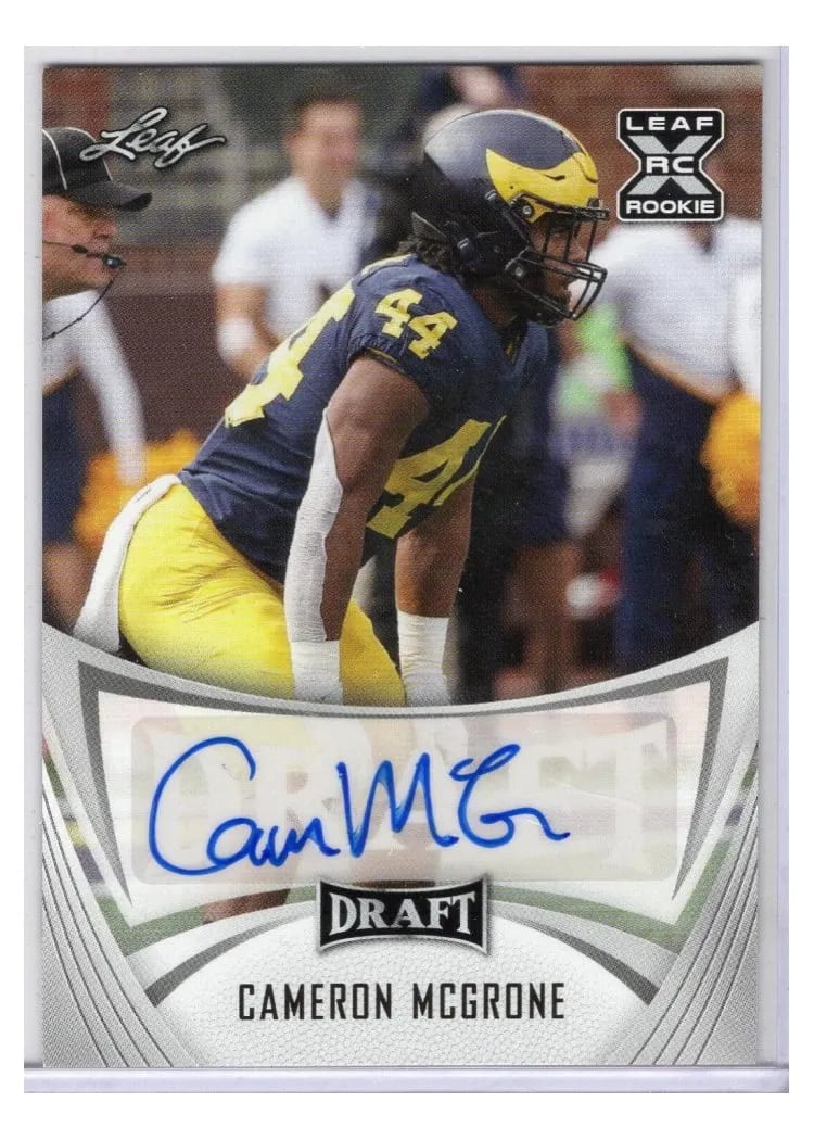 2021 Leaf Draft Autograph Cameron McGrone #BA-CM2 card