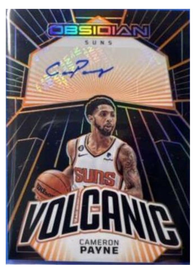 2022-23 Panini Obsidian Volcanic Signatures Cameron Payne #VS-PSP card