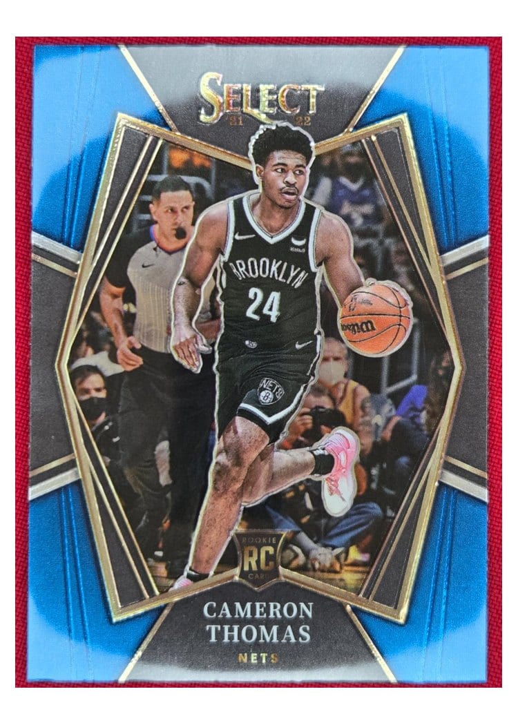 2021-22 Panini Select Base Set Cameron Thomas Blue Retail #126 card