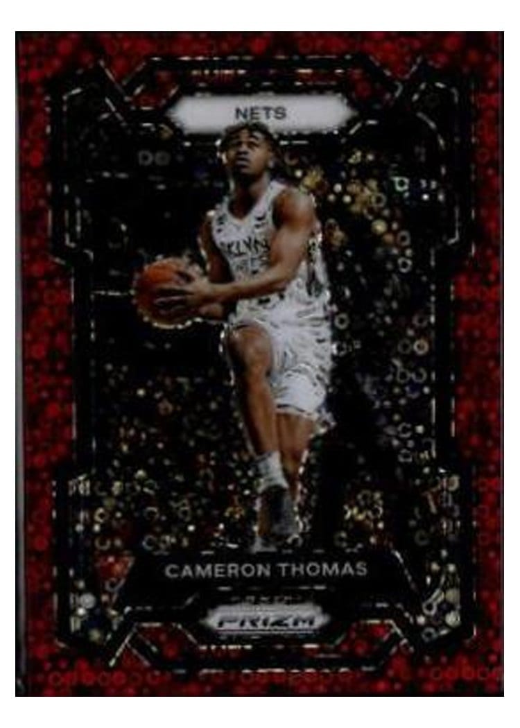 2023-24 Panini Prizm Base Set Cameron Thomas Fast Break Red #113 card