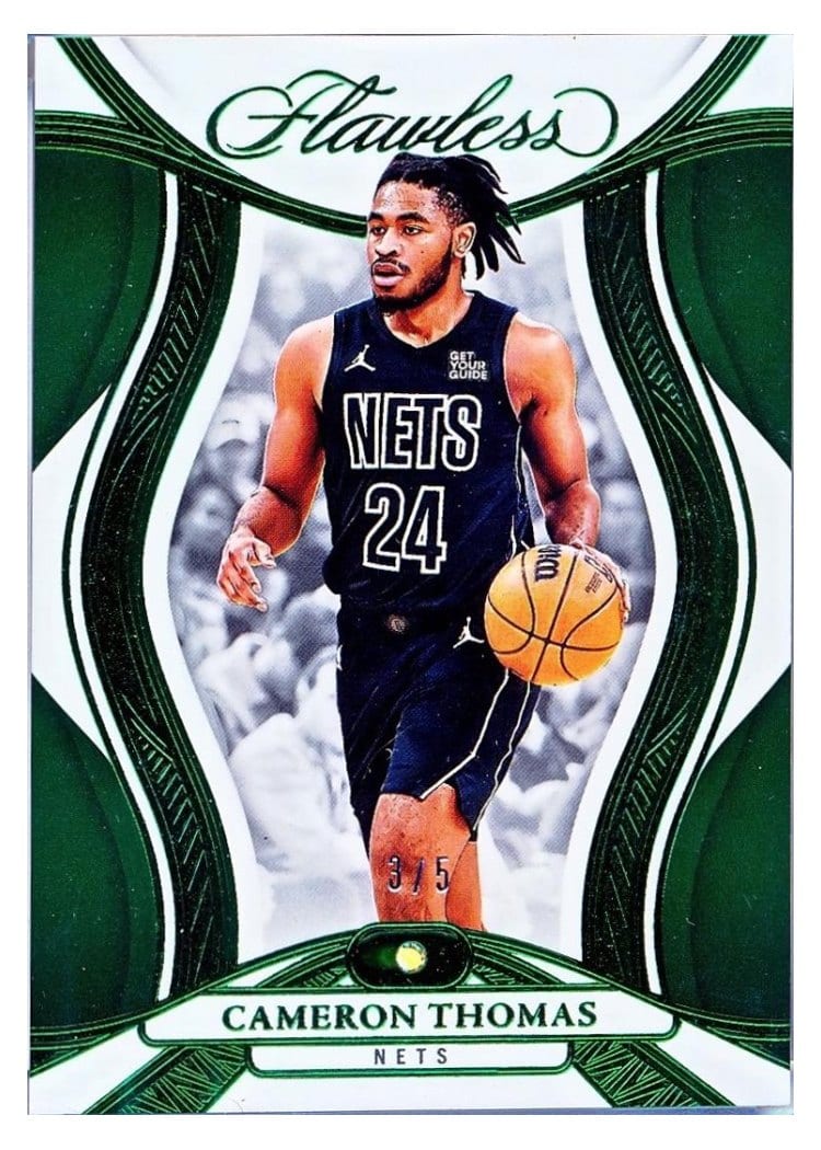 2024-25 Panini Flawless Base Gems Cameron Thomas #44 card