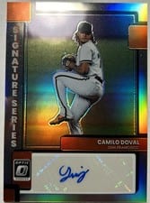 2022 Donruss Optic Signature Series Camilo Doval #SIGS-CD card
