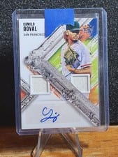2022 Panini Diamond Kings DK Material Signatures Camilo Doval #DMS-CD card