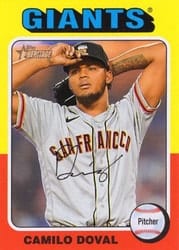 2024 Topps Heritage Base Set Camilo Doval #99 card